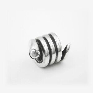 Pandora Sterling Silver Snake Animal Coiled Charm 790171